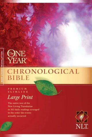9781414337678 1 Year Chronological Premium Slimline Large Print Bible