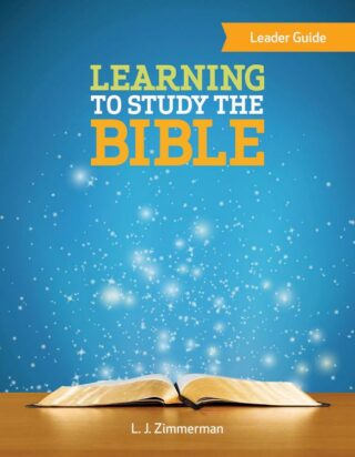 9781501871078 Learning To Study The Bible Leader Guide