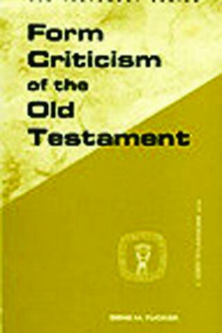 9780800601775 Form Criticism Of The Old Testament