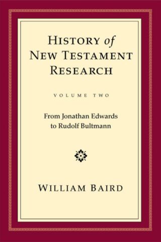 9780800626273 History Of New Testament Research Volume Two