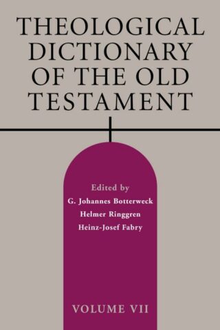 9780802871091 Theological Dictionary Of The Old Testament Volume 7