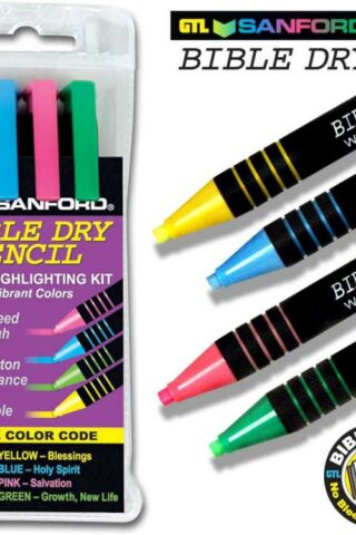 634989260744 Sanford Bible Dry Pencil Bible Highlighting Kit