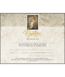 730817220468 Baptism Certificate Pack Of 6