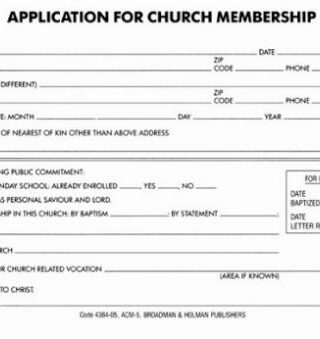 9780805480689 Application For Church Membership
