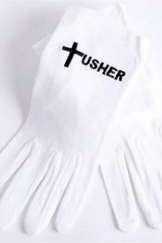 788200504275 Usher Gloves With Black Cross