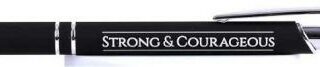 788200482801 Strong And Courageous Soft Touch Gift Pen