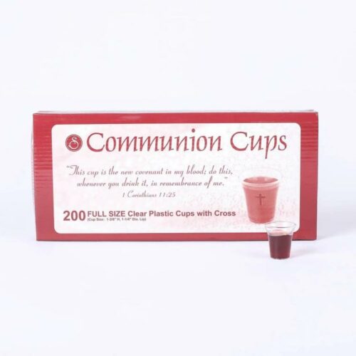 788200565009 Clear Cross Communion Cups 200 Pack