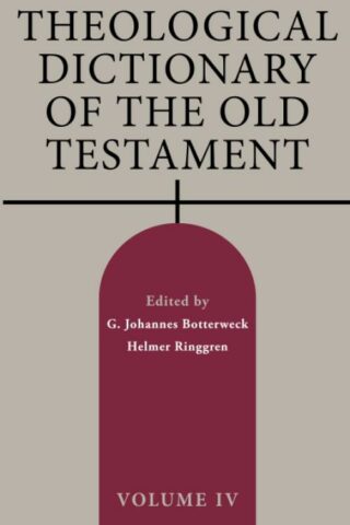 9780802882974 Theological Dictionary Of The Old Testament Volume 4