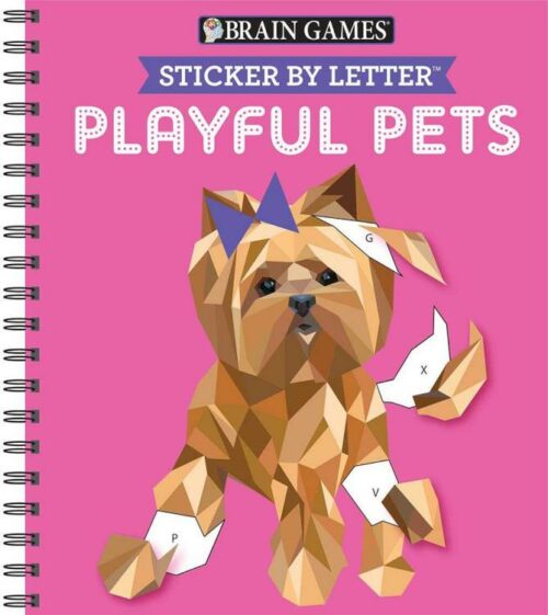 9781640307155 Sticker By Letter Playful Pets