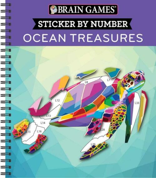 9781645580348 Sticker By Number Ocean Treasures