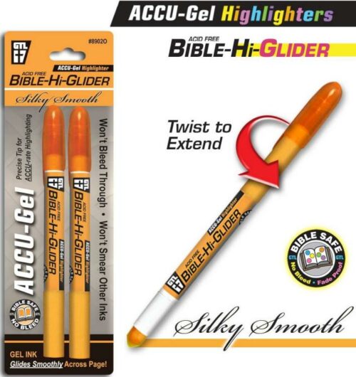 634989890262 Accu Gel Bible Hi Glider Highlighter 2 Pack