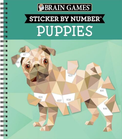 9781639381708 Sticker By Numbers Puppies