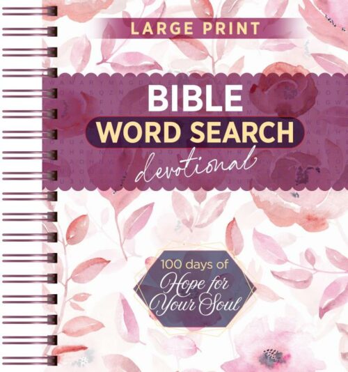 9781424569779 100 Days Of Hope For Your Soul Bible Word Search Devotional (Large Type)