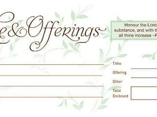 081407013923 Tithe And Offerings Offering Envelopes