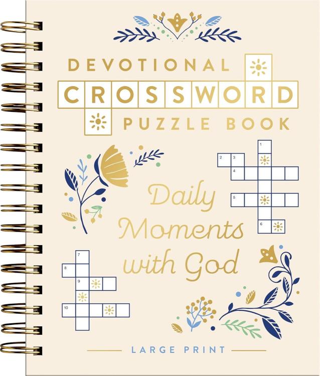 9798886033755 Devotinal Crossword Puzzle Book Daily Moments With God (Large Type)