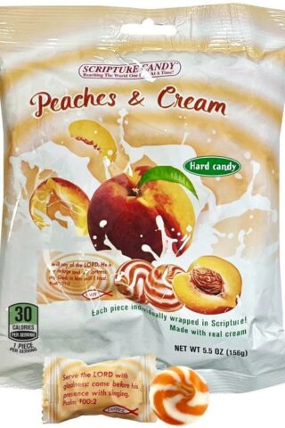 641520044954 Peaches And Cream Hard Candy Bag 25 Pieces